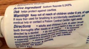 Harmful Tooth Paste